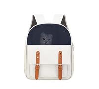 PETCUTE Mochila para Mascotas,Mochila para Perros con Diseño Ventilado,Almohadilla Desmontable,Transpirable Bolsa Transporte para Perros Gatos con Cinturón de Seguridad Interno