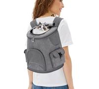 PETCUTE Mochila para para Gatos y Perros,Mochila Portadora de Mascotas Plegable con Correa De Seguridad Interior,Tapete Desmontable,Bolsa de Transporte para Mascotas para Viajar,hasta 6kg