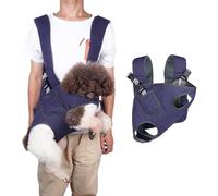 PETCUTE Mochila para Perro,Mochilas para Gatos y Perros con Correa de Seguridad,Bolsillo,Sin Manos Mochila Portatil para Mascota,Transpirable y Ligera,Mochila De Viaje para Perros Pequeños