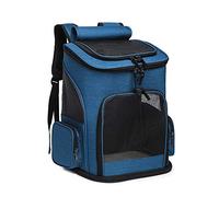 PETCUTE Mochila para Perros Bolsa para Transportar Gatos Mochila Mascotas Transpirable,Viaje Mochila para Llevar Perros Gato Pequeños,Azul