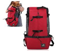 PETCUTE Mochila para Perros Bolsa transportin Perro Transpirable Transportar Perros Gatos Mascotas Mochila Portaperro Transportadoras Bolsa para Caminatas Portátil Viaje hasta 16,5kg