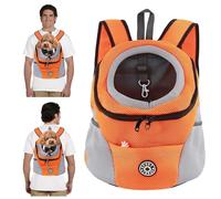 PETCUTE Mochila para Perros y Gatos,Transpirable,Mochila Transportadora para Perros con Correa de Seguridad,Mochilas Ajustable para Mascotas con Fondo Impermeable,Correa Acolchada para el Hombro