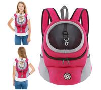 PETCUTE Mochila para Perros y Gatos,Transpirable,Mochila Transportadora para Perros con Correa de Seguridad,Mochilas Ajustable para Mascotas con Fondo Impermeable,Correa Acolchada para el Hombro
