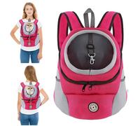 PETCUTE Mochila para Perros y Gatos,Transpirable,Mochila Transportadora para Perros con Correa de Seguridad,Mochilas Ajustable para Mascotas con Fondo Impermeable,Correa Acolchada para el Hombro