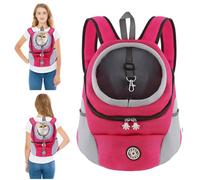 PETCUTE Mochila para Perros y Gatos,Transpirable,Mochila Transportadora para Perros con Correa de Seguridad,Mochilas Ajustable para Mascotas con Fondo Impermeable,Correa Acolchada para el Hombro
