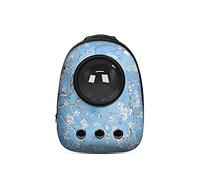 PETCUTE Mochila para Transporte de Mascotas,Transpirable Mochila Transportín Perro con Correa de Hombro Ajustable,Colchón Suave,Bolsa de Transporte de Burbujas para Gato de Perro Pequeños Animales