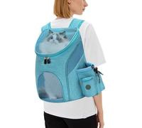 PETCUTE Mochila transportadora para Perros pequeñas Bolsa Mochila para Gatos con Alfombrilla extraíble Mochila para Mascotas