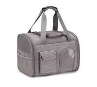 PETCUTE Mochilas para Perros Gatos,Mochila Transportín Gato,Mochila Plegable Transportin para Perro Gato,Transpirable Bolsa de Transporte para Mascotas Gatos Perros con Almohadilla Removible