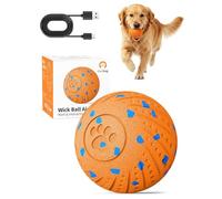 PETCUTE Pelota Interactiva Perro, Juguetes para Perros Inteligente, Pelota Perro Rebotadora Automatico con 3 Modos, Recargable USB,Jumping Pelotas para Perros Medianos y Grandes,Naranja