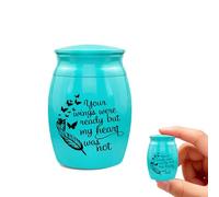 PETCUTE Pequeña Urnas para Cenizas Perros, Mini Urna para Cenizas, Mini Urna de Cremación,para Mascotas Perros Gatos Pájaros Conejos Hámsteres,Recuerdos para Mascotas