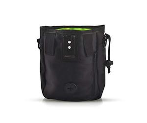 PETCUTE Profesional Perro Tratar Formación para Caminar Bolsa Bolso Bolsa de Malla Perros Snacks Toy Holder Construido en el Dispensador de Bolsa de Caca Noir