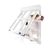 PETCUTE Puertas para Perros,Puerta Durable para Perros,Abrir y Cerrar sin Problemas,Gateras para Gatos Puerta para Mascotas con Magnético y Bloqueable para Gatos/Perros,Puertas para Gatos