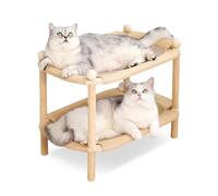 PETCUTE Rascador de Doble Capa para Gatos,Multifuncional,Transpirable,Cama para Gatos de Doble Capa,Juguete Rascador para Gato,Resistente Al Desgaste,para Dormir en Interiores, Muebles