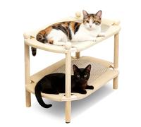 PETCUTE Rascador de Doble Capa para Gatos,Multifuncional,Transpirable,Cama para Gatos de Doble Capa,Juguete Rascador para Gato,Resistente Al Desgaste,para Dormir en Interiores, Muebles