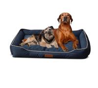 PETCUTE Sofá Cama para Perros y Gatos,Lavable Cama Perro Pequeños con Fondo Antideslizante,Cojín Rectangular para Mascotas, Cama Antiestrés para Perros Pequeños y Medianos