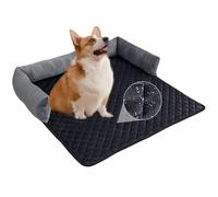 PETCUTE Sofá para Perros Grande y Mediano,Protección para Sofá,Antiestres Cama para Perro de Felpa Suave,Lavable Cojín para Sofá para Mascotas,Colchón para Perros con Fondo Antideslizante,75 * 75cm