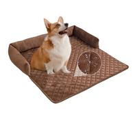 PETCUTE Sofá para Perros Grande y Mediano,Protección para Sofá,Antiestres Cama para Perro de Felpa Suave,Lavable Cojín para Sofá para Mascotas,Colchón para Perros con Fondo Antideslizante,75 * 75cm