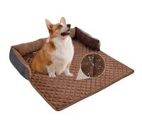PETCUTE Sofá para Perros Grande y Mediano,Protección para Sofá,Antiestres Cama para Perro de Felpa Suave,Lavable Cojín para Sofá para Mascotas,Colchón para Perros con Fondo Antideslizante,75 * 75cm