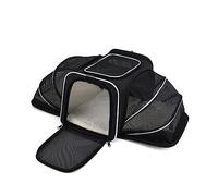 PETCUTE Transportín Gato Perro Extensible, Bolsa de Transportar Mascotas, Aprobado por aerolínea,Plegable Transportín Perro Pequeño con Colchón Suave y Hebilla de Seguridad,para Coche, Avión, Viaje