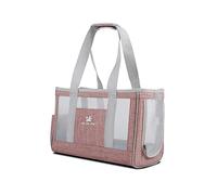 PETCUTE Transportin Gato Perro,Respirable Bolsa Transporte Transpirable para Mascota con Correa de Seguridad Interior,Transportín Perro Pequeño con Colchoneta Removible,Aerolínea Aprobada