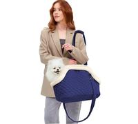 PETCUTE Transportin para Gato, Bolsa Transporte Portátil y Plegable para Mascotas con Cojín Extraíble,Cálido Bolsa de Transporte para Gatos con Correa de Hombro Ajustable, Aerolínea Aprobado