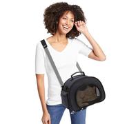 PETCUTE Transportin para Gatos, Bolsa de Transporte de Mascotas Plegable con Correa de Hombro Ajustable,Mango Resistente,Transpirable Transportín para Mascotas en Tren, Coche y Avión