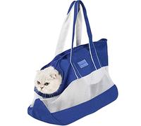 PETCUTE Transportín para Perro Gato Pequeños con Almohadilla Desmontable,Resistente y Duradero,Bolsa de Transporte Transpirable para Gato/Perro,Bolso para Mascotas con Correa de Seguridad Interior