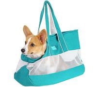 PETCUTE Transportín para Perro Gato Pequeños con Almohadilla Desmontable,Resistente y Duradero,Bolsa de Transporte Transpirable para Gato/Perro,Bolso para Mascotas con Correa de Seguridad Interior