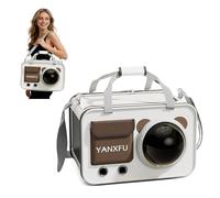 PETCUTE Transportín Porta Gato Perro 7kg,Transpirable y Plegable Transportin Perro Pequeño,Bolsa Transporte Transpirable para Mascotas con Correa de Hombro y Colchón Suave,Aprobada Aerolínea