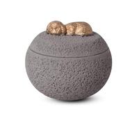 PETCUTE Urna para Mascotas,Urna para Perros,Caja para Cenizas Perro,Urnas para Gatos,Urnas para Cenizas Mascotas,Caja Conmemorativa para Guardar Recuerdos(para Perros,Gris)