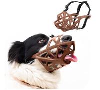 PETCUTEBozal ajustable para perros, bozal de plástico reflectante evita morder, ladrar y masticar, cestas de tamaño pequeño, mediano y grande