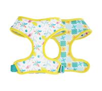 PETDOORIE Arnés reversible para perro, arnés para mascotas, para perros extra pequeños, medianos y grandes, suave, transpirable, ajustable, chaleco para cachorros para caminar fácilmente (amarillo, S)