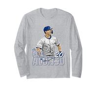Pete Alonso | Jugadores de béisbol de la MLB de Nueva York M | MLBPAL303N Manga Larga