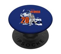 Pete Alonso | Jugadores de béisbol de la MLB de Nueva York M | MLBPAL304N PopSockets PopGrip Adhesivo
