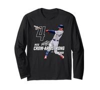 Pete Crow-Armstrong MLBPA Dynamic Pose, béisbol de Chicago Manga Larga