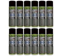 Petec 12x bajo Protección Del Suelo Betún Spray Negro 500ml
