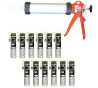 Petec 12x Pegamento Parabrisas High Speed Cartucho 290ml+