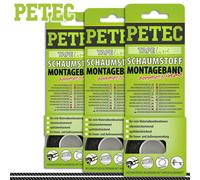 Petec 3X 2M TAPEline Cinta De Montaje De Espuma Doble Cara Adhesiva Para Auto