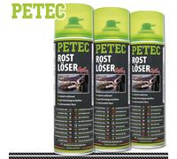 Petec 3x 500ml Eliminador de Óxido Mos ₂ Maletero Coche Hierro Acero Cuidado