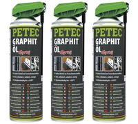 Petec 3x Graphitöl Grafito Spray 500ml