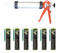 Petec 6X Masa De Equilibrio De Carrocería Karo-Zinn Coaxial 265Ml + Extrusor...