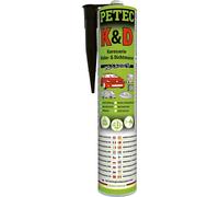Petec K&d Masilla Adhesiva Sellador Carrocería Negro Cartucho 310ml 94730