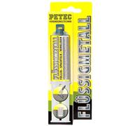 Petec 97425 Aleación fusible para reparación de distintos materiales, 25 ml | 1 x 97425, PETEC Fluessigmetall 25 ML Sb, metal líquido, relleno, espátula, pegado