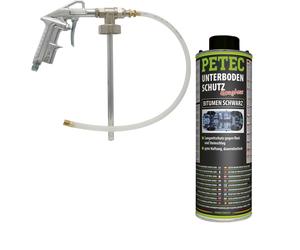 Petec Protección Inferior Bitumen Saugdose Negro 1L + Pistola UBS