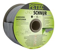PETEC Rollo de Hilo de butilo Negro a Cuadros de 10 mm x 10 m