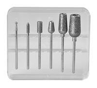 Peter Bausch 1749C - Puntas de diamante para manicura/Pedicura Set 6 Piezas