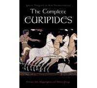 Peter Burian The Complete Euripides (Tapa blanda) (Importación USA)