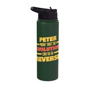Peter Evolution puede ir al revés diciendo el nombre divertido de Peter Stainless Steel Insulated Water Bottle