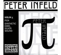 Peter Infeld - Cuerda de violín 4/4 G Plata Winding - Sintético Core - Mediano calibre por Thomastik-Infeld
