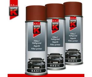 Peter Kwasny Auto K 3 x 400 ML Rellenador/Imprimación Rojo Universalgrundierung